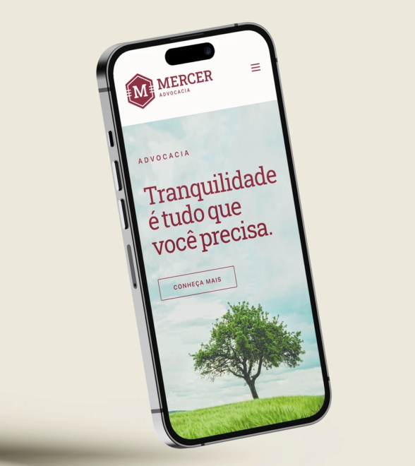 Mercer Advocacia Website Mobile