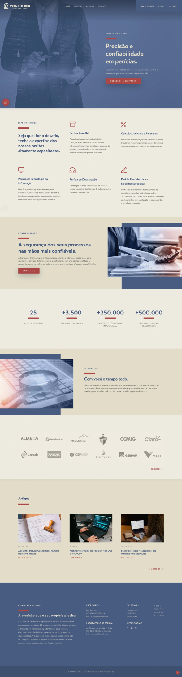 Consulper Consultoria e Perícia Website