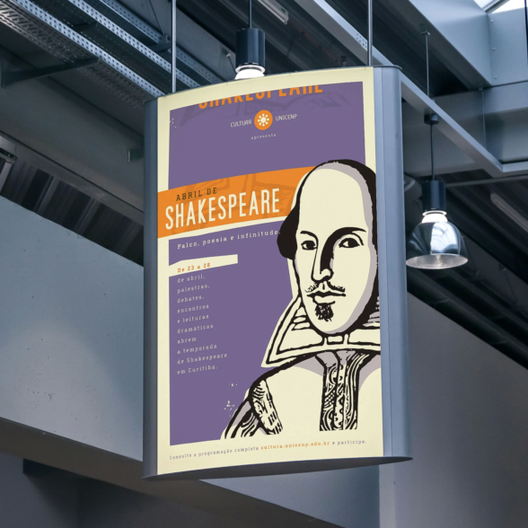 Abril de Shakespeare Painel