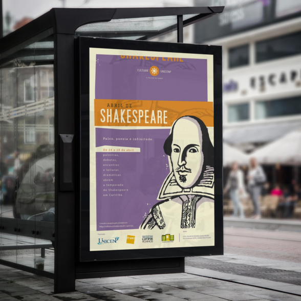 Abril de Shakespeare Painel
