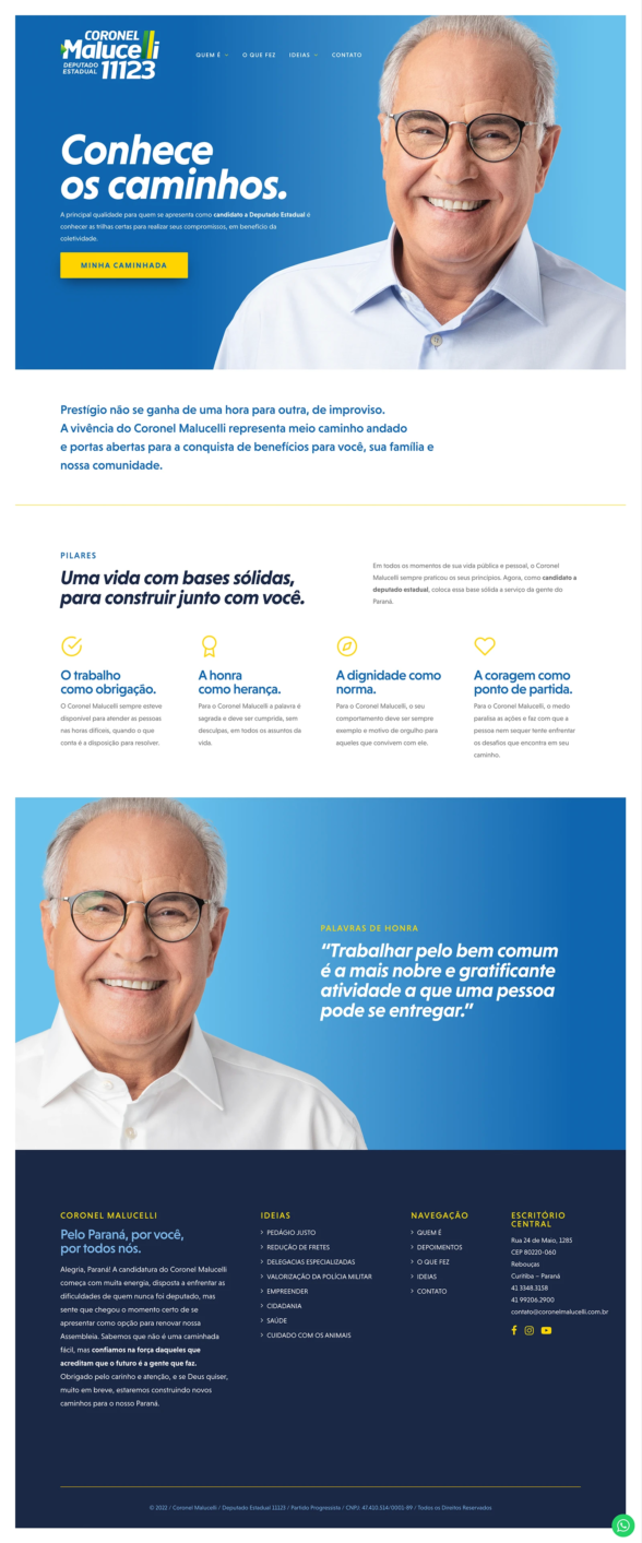 Coronel Malucelli Website