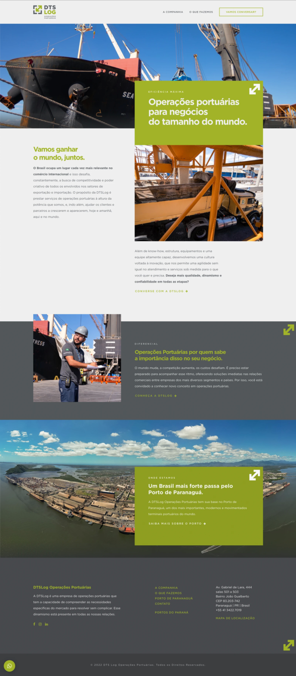 DTS Log Operações Portuárias Website